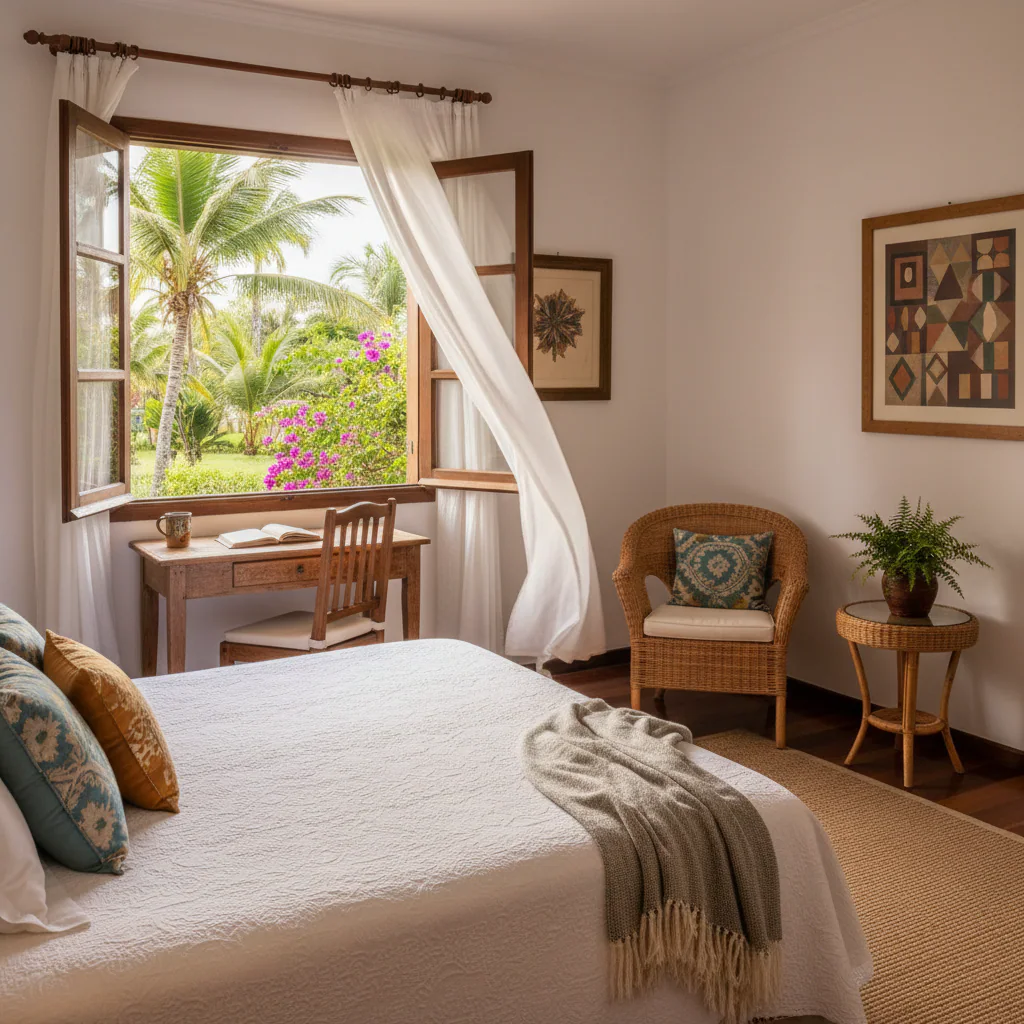 Imagem sobre cozy hotel room brazil, comfortable accommodation